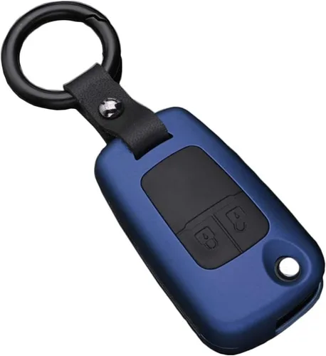 Vista 11 de SANRILY Funda para llave de coche de 2 botones para Chevrolet Cruze, Orlando, Trax, Aveo, Spark, sin llave, cubierta de llave abatible con llavero