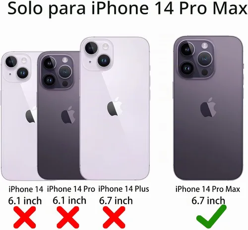 Vista 7 de Funda para iPhone 14 Pro Max con 2 protectores de pantalla, resistente de servicio pesado a prueba de golpes, protección contra caídas, resistente
