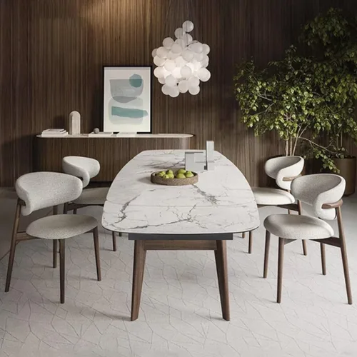 Vista 9 de YVYKFZD Juego de sillas de comedor, sillas de cocina de madera maciza, silla de comedor tapizada con respaldo curvo, silla de sala de estar sin Gris