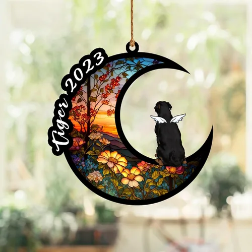 Vista 156 de Nazenti Atrapasoles conmemorativo para perros, adornos de Navidad personalizados para perros, adorno de Navidad, regalos conmemorativos para perros