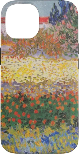 Vista 4 de iPhone 16 Vincent Van Gogh - Jardín floreciente con camino - caso de Arles