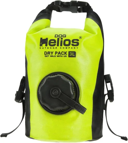 Vista 8 de Dog Helios 'Grazer' Bolsa dispensadora de alimentos secos impermeable para viajes al aire libre, 3L, naranja