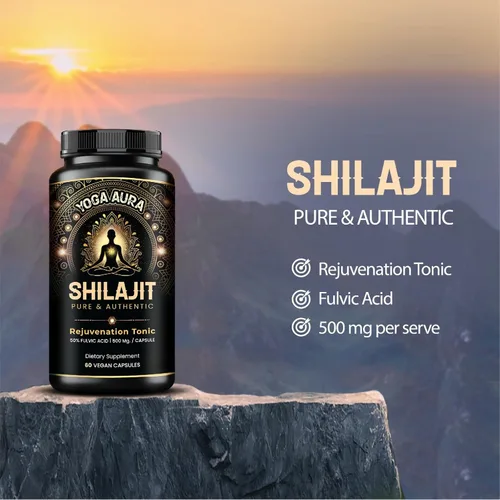 Vista 3 de Extracto orgánico de resina Shilajit del Himalaya – 500 mg de potencia máxima, Shilajit puro probado en laboratorio para hombres y mujeres, más