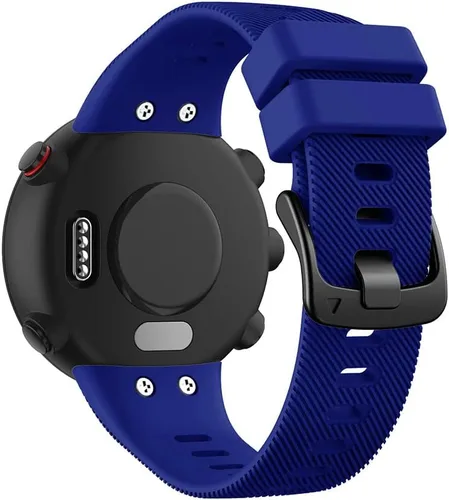 Vista 17 de REYDA Correa de silicona compatible con Garmin Swim 2/Forerunner 45, suave, flexible, transpirable, correa de reloj de silicona deportiva