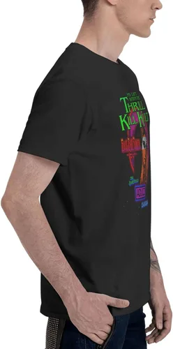 Vista 3 de My Life with The Thrill Kult - Camiseta de manga corta para hombre, transpirable, casual, cuello redondo, para gimnasio, entrenamiento, atlética