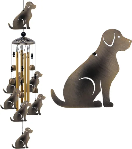 Vista 12 de Campanillas de viento de abejas para exteriores, regalos para mamá - Campanas conmemorativas de bronce, atrapavientos de simpatía móvil, decoración