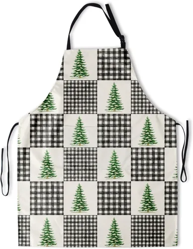 Vista 21 de Delantal con bolsillos, delantales para mujeres y hombres, delantal de cocina para cocinar, jardinería, servidor, camarera, pintura