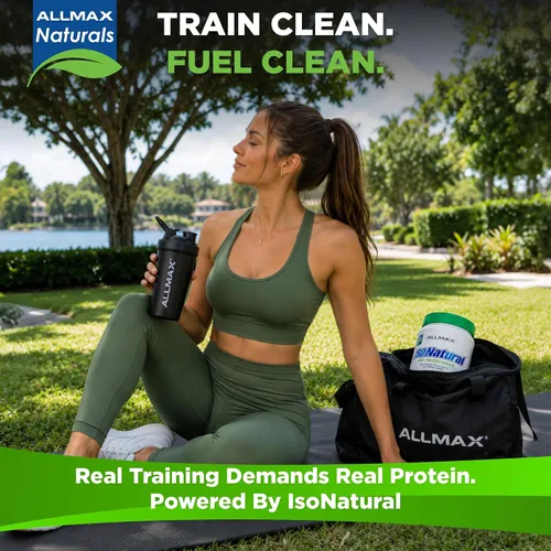 Vista 5 de ALLMAX ISONATURAL - Polvo aislado de proteína de suero de leche, 0.95 oz de proteína por cucharada, sin azúcar, cero grasa, 99% sin lactosa, sin