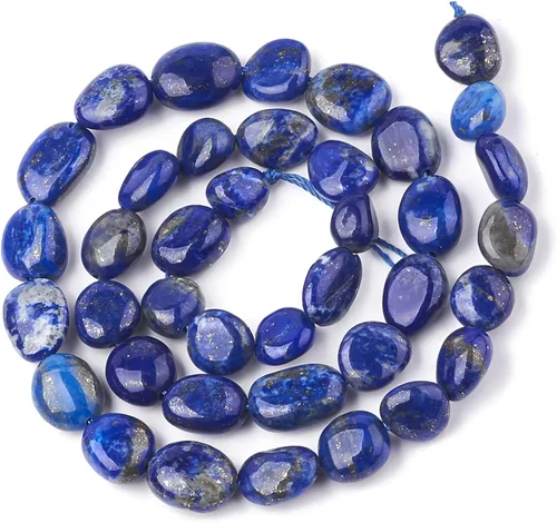 Vista 13 de HAAMIIQII - Cuentas sueltas de cristal de amatista púrpura natural de 5-8 mm, pequeñas, irregulares, en forma libre, pulidas, para hacer joyas, 38