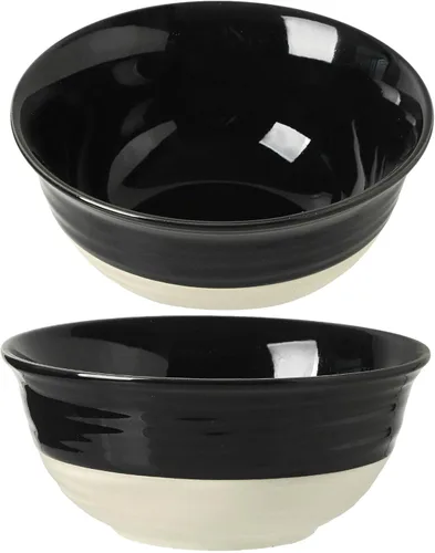 Vista 19 de HASENSE - Cuencos de sopa de cerámica y cuencos de cereal, juego de 6 cuencos de 20 onzas para cocina, juego de cuencos apilables para ramen
