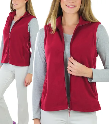 Vista 5 de ToBeInStyle Chaqueta de forro polar con cremallera y cuello alto para mujer