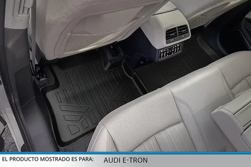 Vista 4 de SMARTLINER - Juego de alfombrillas y forro de carga de ajuste personalizado para todo tipo de clima, 2 filas, compatible con Audi e-tron S Sportback
