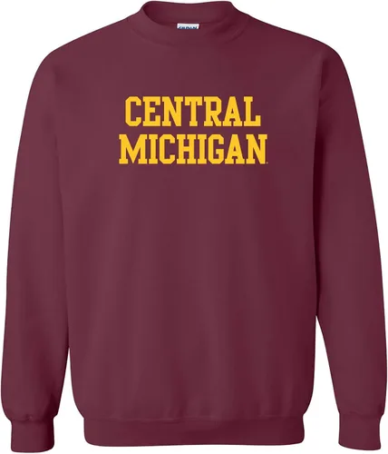 Vista 15 de UGP Campus Apparel NCAA Bloque Básico, Cuello Redondo Color del Equipo, Colegio, Universidad Cremalleras Akron Navy