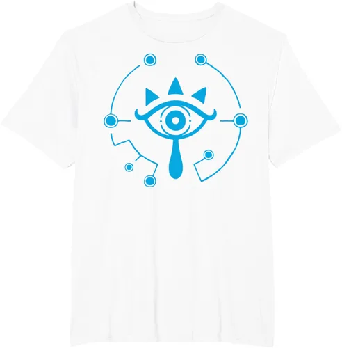 Vista 8 de Zelda Breath of The Wild Sheikah Eye Logo Camiseta Negro