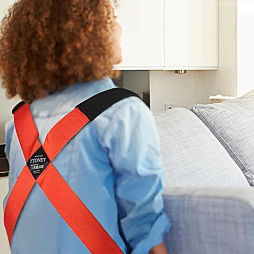 Vista 8 de Ytonet Correas móviles, correas de elevación para muebles de movimiento, sistema de elevación y movimiento de hombros para 2 personas