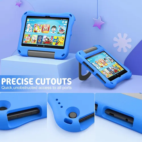 Vista 2 de DiHines - Funda para tableta 8 iPad para niños, funda para tablet 8/8 Plus (compatible con versión 2022 y 2020), funda DiHines a prueba de niños