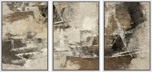 Vista 115 de wall26 Lienzo enmarcado para pared, juego de arte de acuarela pastel, paisaje rural, ilustraciones con formas abstractas, arte moderno, decorativo