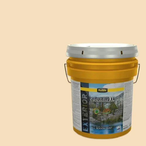 Vista 4 de Rodda Paint CASCADIA ZERO - Pintura satinada e imprimación para interiores en uno, cuarto de galón, albaricoque primavera