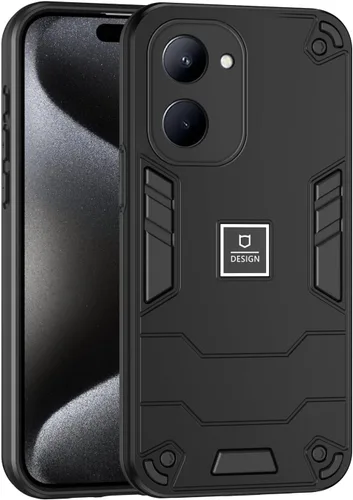 Vista 279 de Funda compatible con Redmi A1, compatible con Redmi A2 2 en 1 [PC dura + TPU], funda de teléfono negra