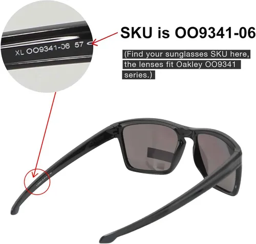 Vista 6 de Walleva - Lentes de repuesto para gafas de sol Oakley Sliver XL, varias opciones disponibles