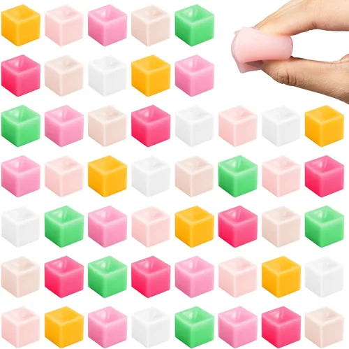 Vista 9 de Poen 50 mini bolas de cubitos de hielo de 0.7 pulgadas Fidget Toys Color elegante