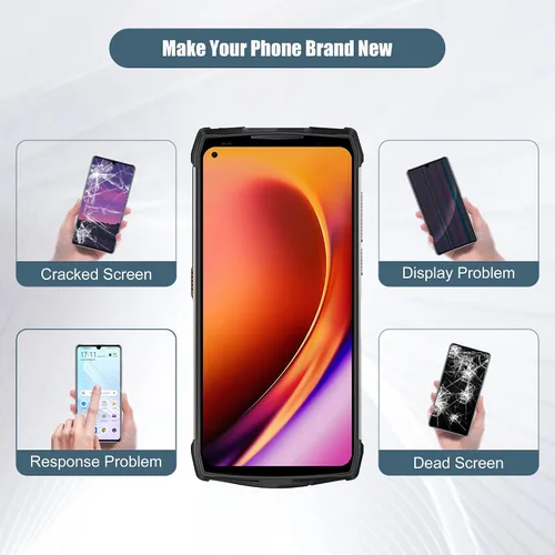 Vista 5 de Pantalla digital LCD compatible con Ulefone Power Armor 13 6.81 "Pantalla LCD táctil Asamblea con herramientas