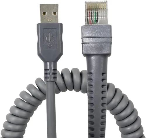 Vista 2 de VOTTAN LS2208-SR LS3408 LS1203 LS4208 DS3408-HD Cable USB a RJ45 USB para escáner de código de barras Symbol Zebra