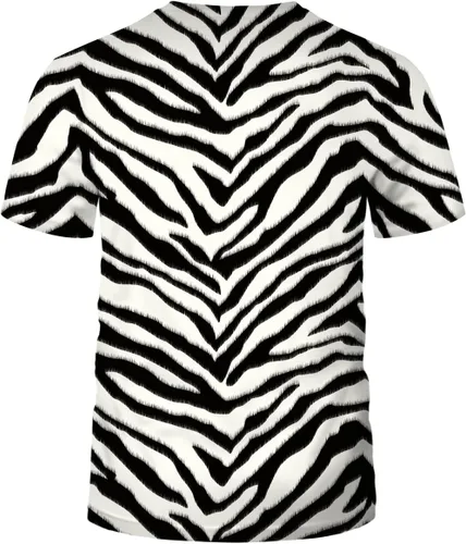 Vista 2 de Camiseta de manga corta con estampado de cebra para hombre