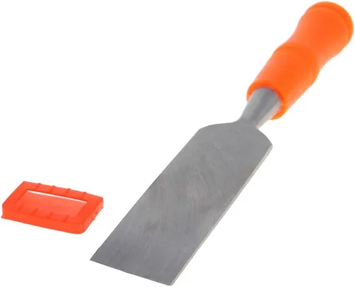 Vista 13 de Utoolmart Cincel de madera para carpintería de 0.394 in de ancho cabeza plana de talla de acero de alto carbono y mango de PVC para carpintería