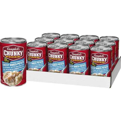 Vista 7 de Campbell’s Chunky - Sopa de papa horneada con queso cheddar y trozos de tocino, lata de 18.8 Oz