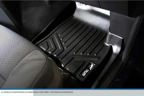 Vista 3 de SMARTLINER Juego de tapetes de piso de primera fila para Ford F-150 2011-2014