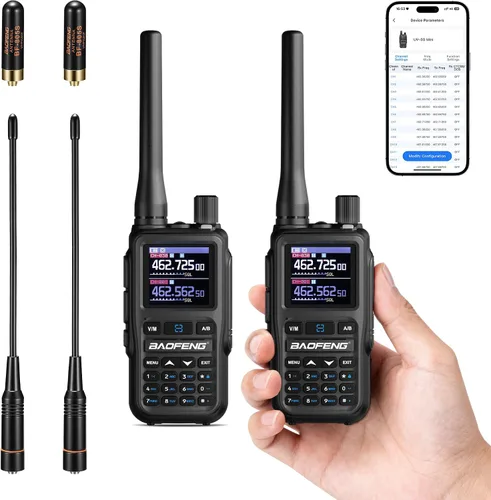 Vista 12 de BAOFENG Radios portátiles UV-5G Mini GMRS, 999 CHs, programación de Cuarzo