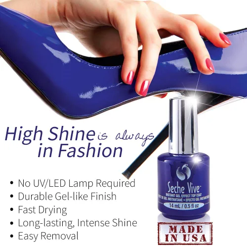 Vista 5 de Seche Vive Recubrimiento superior con efecto de gel, 0.5 oz