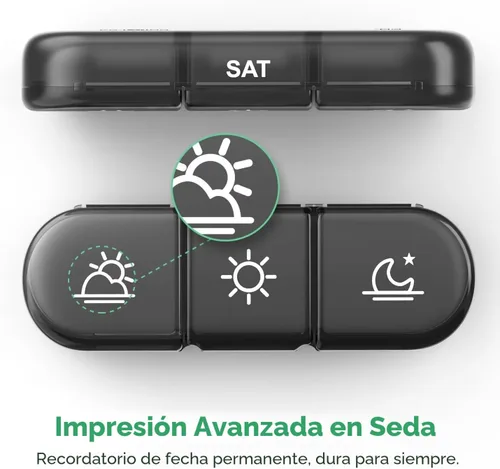 Vista 6 de PULIV Organizador semanal de píldoras 3 veces al día, pastillero portátil de viaje de 7 días con grandes contenedores de píldoras, estuche a prueba