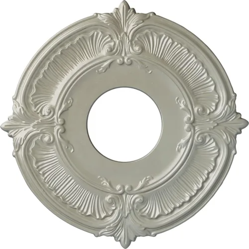 Vista 48 de Ekena Millwork CM12ATCGS Medallón de Techo Attica (Se Adapta a Doseles de hasta 3 1/2"), Pátina Verde Cobre Pintada a Mano
