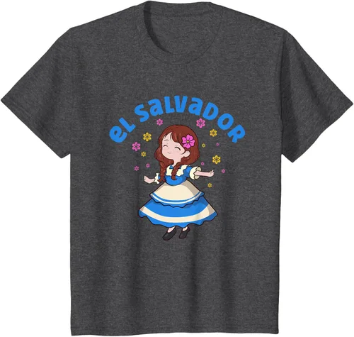 Vista 30 de Camiseta de mujer hispana con bandera salvadoreña de El Salvador Orgullosa, Negro
