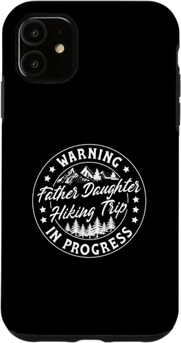 Vista 8 de Warning Father Daughter Hiking Trip in Progress Case for iPhone 17
