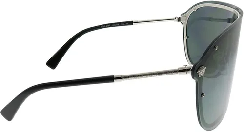 Vista 3 de Versace Gafas de sol de gran tamaño para mujer, plateadasdoradas, talla única, Plateado, 44-144-125