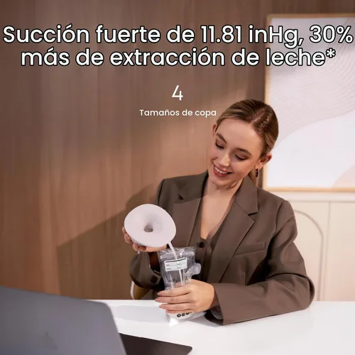 Vista 5 de eufy S1 - Extractor de leche portátil con calefacción, flujo de calor
