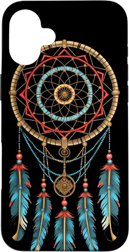 Vista 23 de Dreamcatcher Native American Indian Feathers Tribal Boho Case for iPhone 17