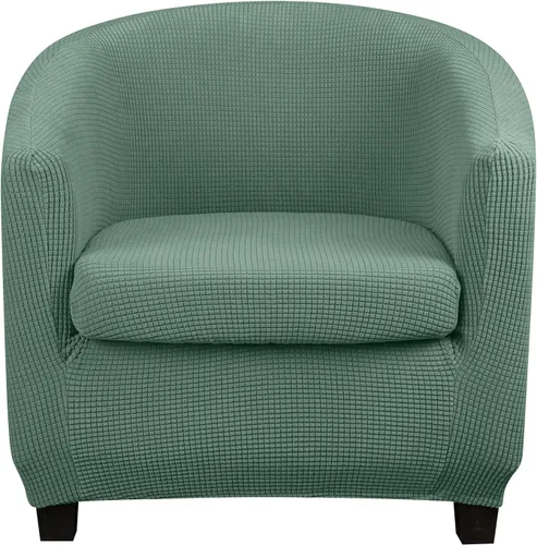 Vista 15 de Lellen Funda para silla de club con funda de cojín de asiento, fundas de sofá, fundas redondas para silla de bañera, funda protectora de sillón