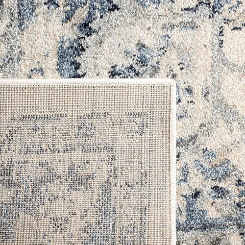 Vista 3 de SAFAVIEH - Alfombra decorativa de la colección Charleston, 2 pies x 4 pies, marfil y azul marino, diseño tradicional, ideal para áreas de alto