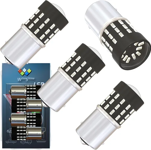 Vista 8 de BAU15S PY21W 1156PY 7507 7510 9507 Bombillas LED súper brillantes color amarillo ámbar de 54 SMD 3014 12V-24V para indicadores de posición, luz