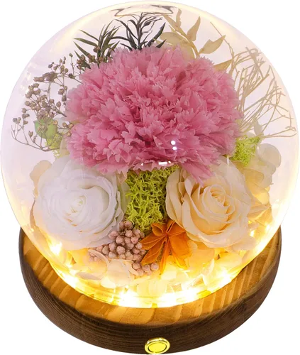 Vista 10 de Valley of Rain & Forest Flores reales de larga duración, regalo floral único para que envíes amor para todas las ocasiones, para decoración de Rosa
