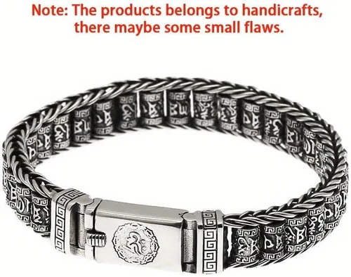Vista 8 de Glowave 925 Sterling Silver Feng Shui Bracelet, Fortune Protection Bangle, Simple Lucky Creative Fengshui Decor for Wealth and Happiness Amulet