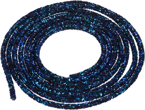 Vista 69 de MECCANIXITY Cuerda de lentejuelas con purpurina de 2.5 yardas, 6mm, 0.24 pulgadas, cuerda de tubo de lentejuelas con diamantes de imitación