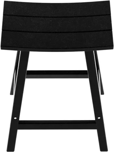 Vista 8 de HDPE Laguna Contempo - Taburete de silla de montar de 24 pulgadas, color negro