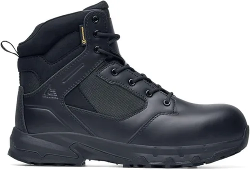 Vista 3 de ACE Work Boots Defense, Botas de trabajo unisex de 8 o 6 pulgadas con punta nanocompuesta (NCT), antideslizantes, resistentes al agua, color negro