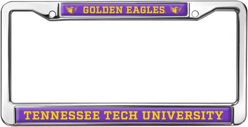 Vista 285 de Texas A&M University - Texarkana Mascot - Marco de metal estándar para placa de matrícula de tamaño completo