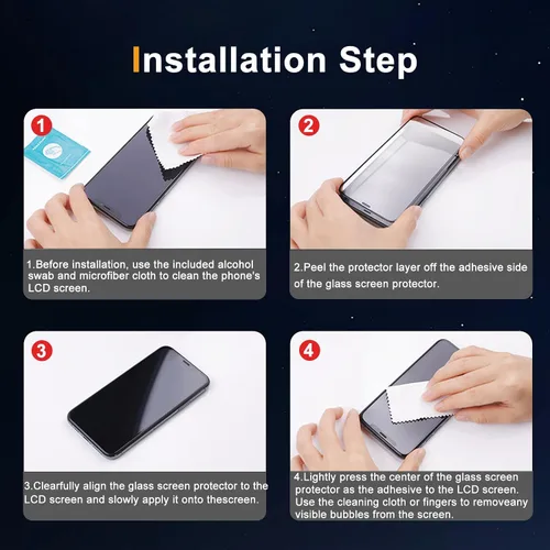 Vista 8 de Protector de pantalla de privacidad para Google Pixel 9A 5G, película protectora de vidrio templado de dureza 9H [paquete de 2+2] protector de lente